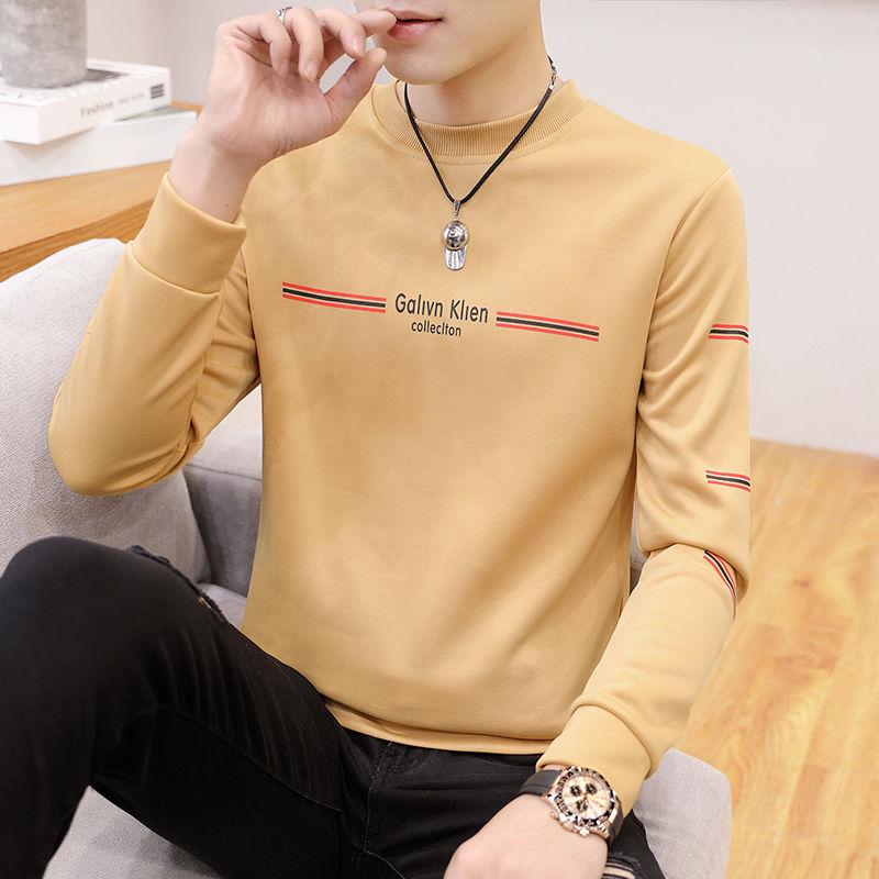 Long Sleeve Tops Autumn Spring Cotton Sweater Men Sweatshirt Wild Large Size Men's Wear