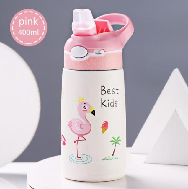 400ml Stainless Steel Thermos Mug Cup for Children Portable Keep Warm Cold Water Bottle for Winter Kids Boy Girl Christmas Gift