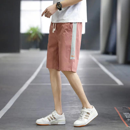 Five-point Shorts Men's Summer Trend Wild Straight-leg Pants Thin Casual Loose Handsome Pants