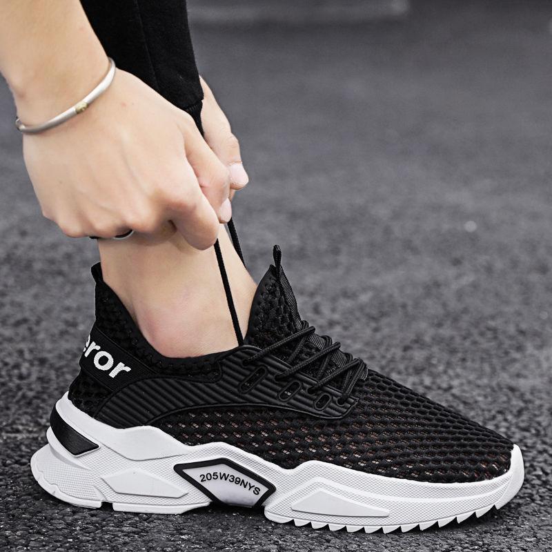 Summer Breathable Mesh Thin Men's Shoes Men's Beach Sports Hollow Hole Shoes