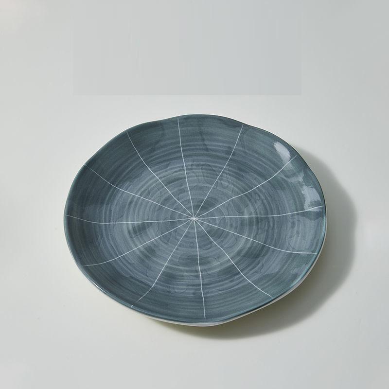 Nordic Style Ceramic Tableware Plate Bowl Set Household Combination Creative Couple Tableware Disc Double Ear Disc