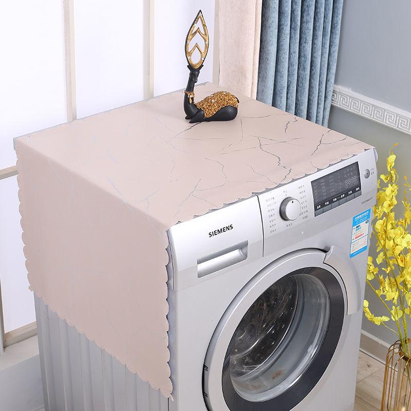 PVC Waterproof and Oil-proof Dustproof Cover Cloth Washing Machine Cover Cloth Refrigerator Cover Towel Microwave Oven Dust-proof Cloth