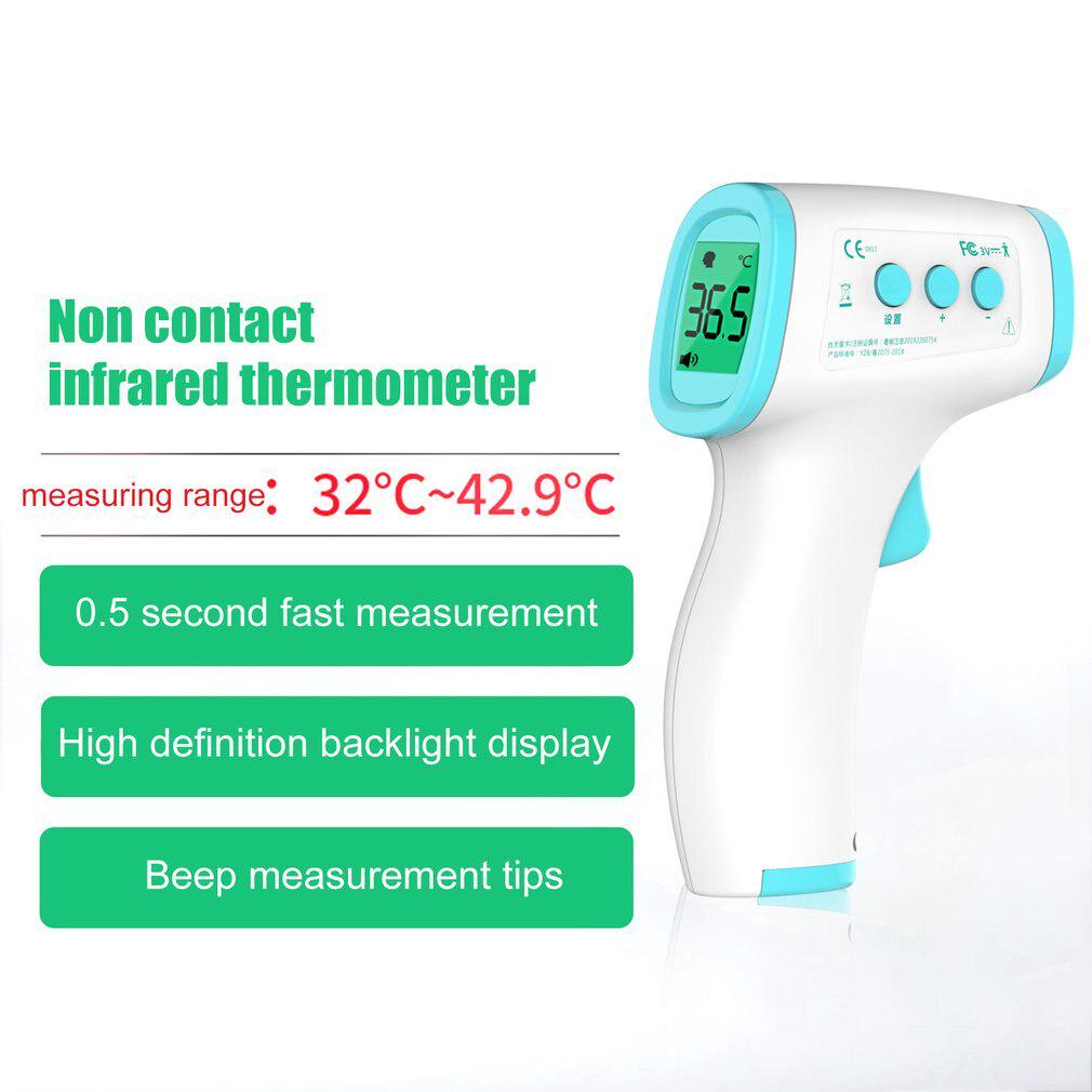 Digital IR Infrared Thermometer Non-contact Ear Forehead Object Thermometer for Baby Adult LCD