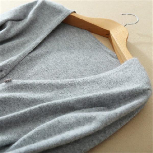 Cashmere Cardigan Women's Knit Sweater Long Sleeve Bottoming Shirt Loose Sweater Jacket