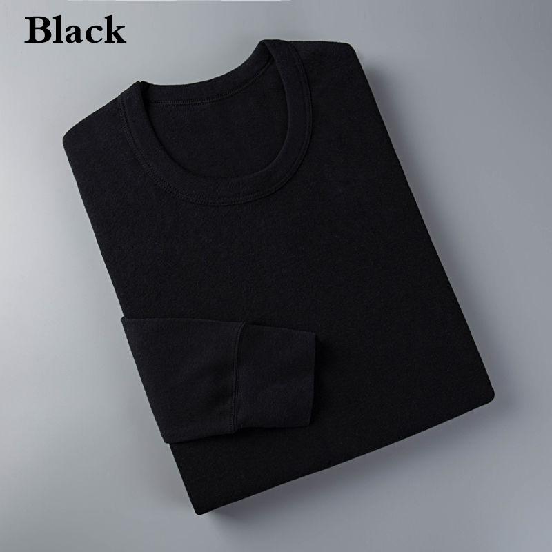 Men Winter Autumn Thicken Thermal Underwear Tight Tops High Elasticity Wearable Comfortable Versatile Pajamas Spring Long Sleeve Clothes Breathable