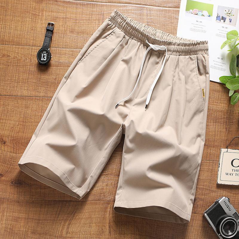 Men's Summer Beach Pants Thin Section Breathable Five-point Pants Men's Quick-drying Shorts Fashion Trend Casual Pants