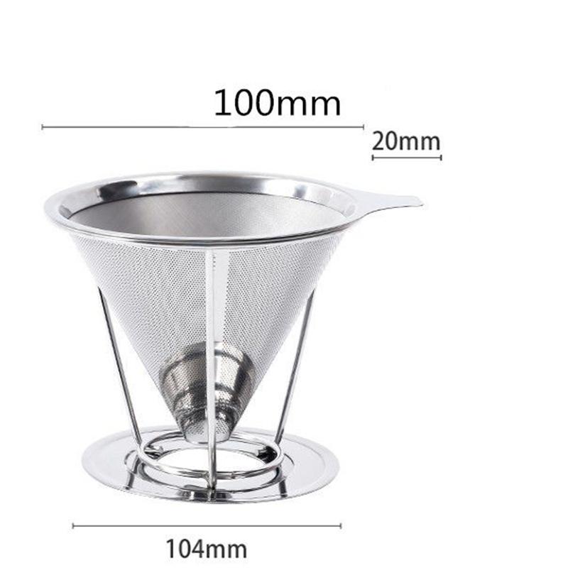 1pcs Stainless Steel Reusable Strainer Tea Coffee Strainer Fine Strainer Steel Drain Kitchen Accessories Tea Accessories