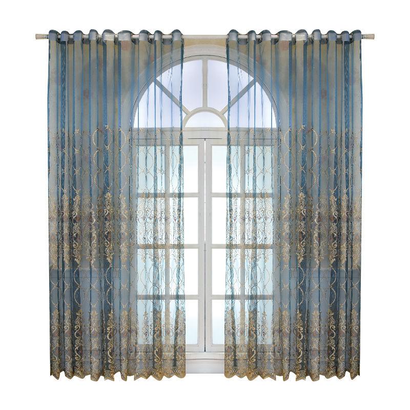 Luxury Sheer Curtains for Living Room  Bedroom Kitchen Tulle Curtains for Windows Voile Yarn Curtains  for Bedroom