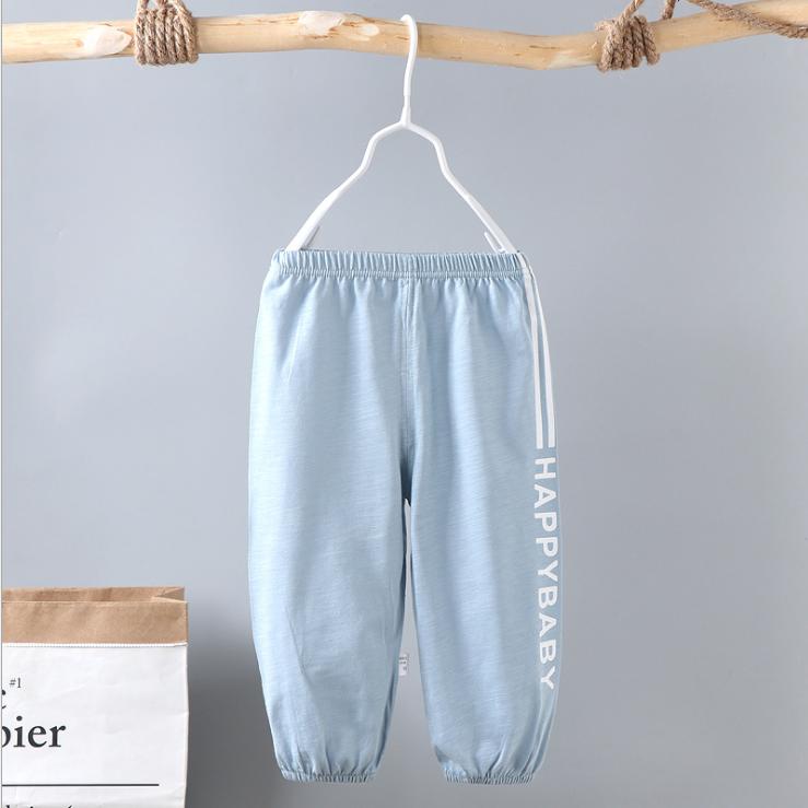 Summer Anti Mosquito Pants Children's Boys' and Girls' Pants Thin Baby Sports Pants Lantern Pants