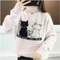 Autumn Winter Women Slim Knitted Sweater Tops High Neck Long Warm Baggy Chunky Pullovers Outwear