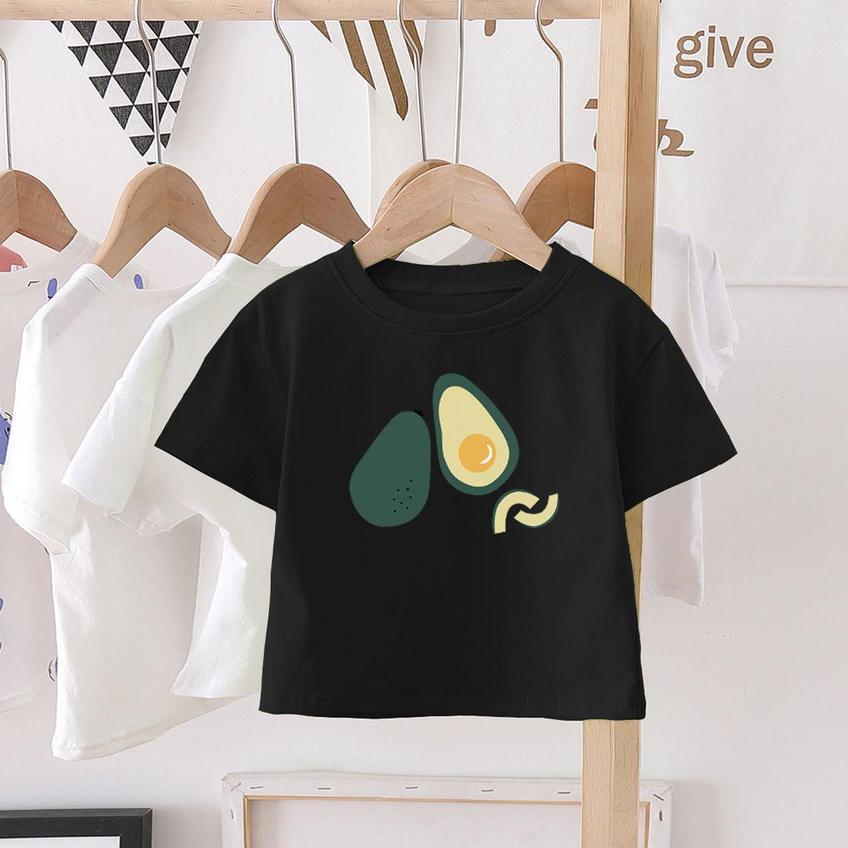 Summer Kids Cute Printing T Shirts Short Sleeve Tops Korean Style O-neck Loose T Shirts For Children Girls Boys