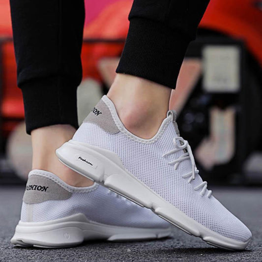 Plus Size 39-44 Summer Men Mesh Sneakers Anti-Slippery Breathable Basketball Running Shoes Non-slip Comfortable Increase Shoeses