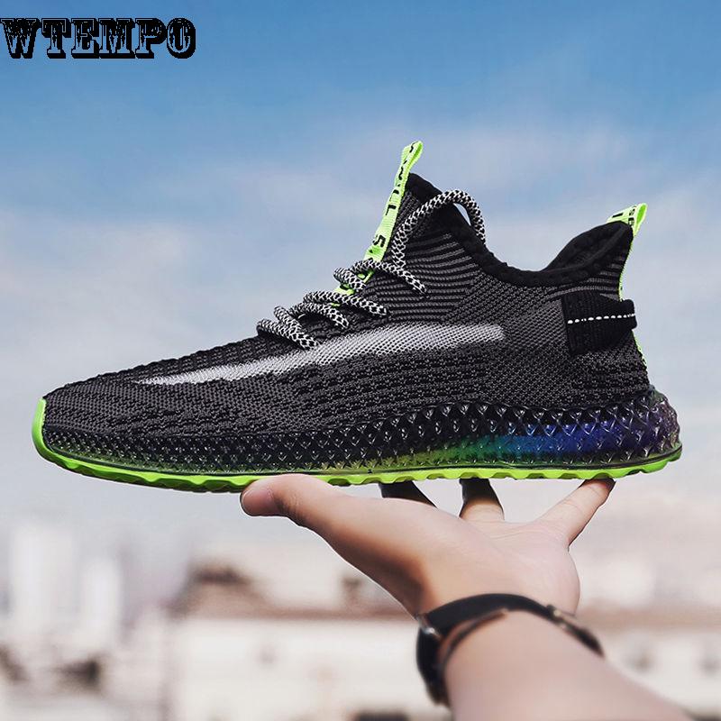 Flying Woven Mesh Shoes Summer Breathable Running Shoes Casual Shoes Sports Shoes Shoes Male