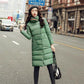 Winter Plus Cotton Lightweight Double-sided Down Jacket Women Mid-length Reversible Two Ways To Wear Duck Down Over The Knee Thin Parka Coat