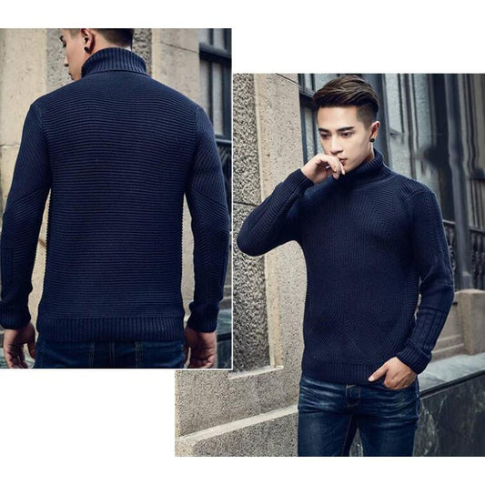 Cotton Sweater Men 2019 Autumn Fashion Long Sleeve Knitted Pullover Men Cashmere Sweater Men Clothes