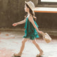 Girls Summer Dress Western Style Baby Children's Dress Chiffon Suspender Skirt Little Girl Princess Dress