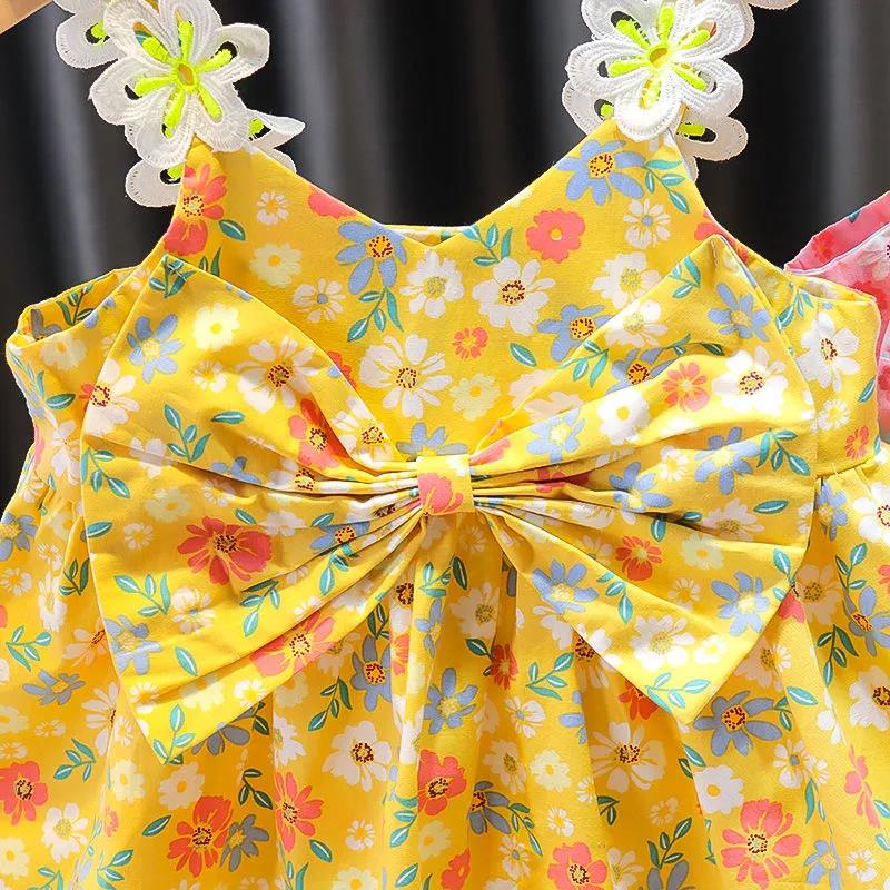 Baby Girl Skirt Summer Dress Princess Suspender Dress Children's Clothing Girl Dress Baby Floral