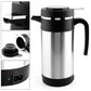 1000ml Stainless Steel Car Electric Heating Kettle Temperature Control Kettle Coffee Tea Water Heating Cup