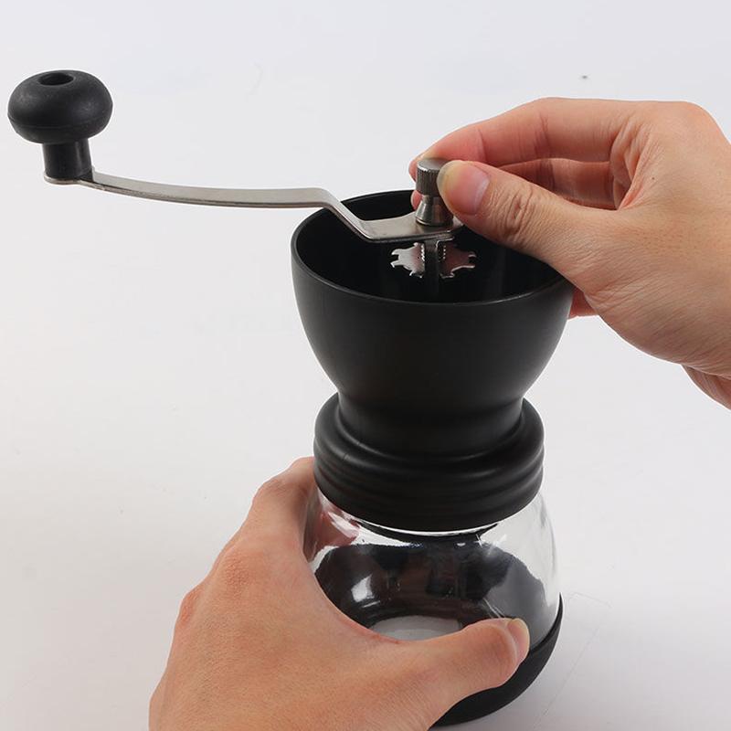 Lovely Durable Household Products Coffee Grinder Grain Spice Grinder Manual Coffee Grinder Mini Coffee Grinder Glass Material