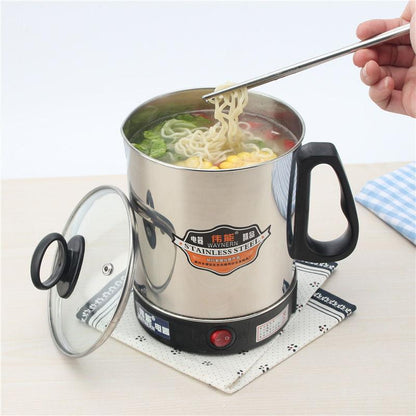 Stainless Steel Electric Cooking Cup Boiling Water Mini Porridge Cup Travel Portable Small Heating