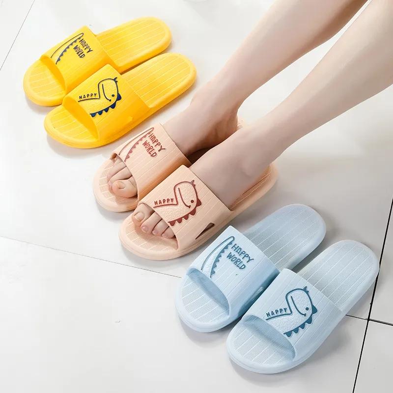 Couple Sandals and Slippers Women's Summer Home Indoor Bathroom Non-slip Bath Soft Bottom Home Men's Flip Flops Soft Sole Comfort Sandals