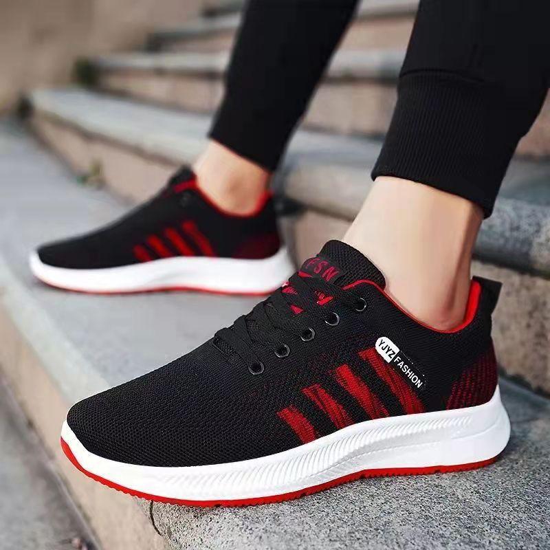 Men's Summer Breathable Sports Shoes Single Mesh Deodorant Running Shoes Dad Mesh Shoes Casual Shoes Soft Bottom Shock Absorption Training Shoes