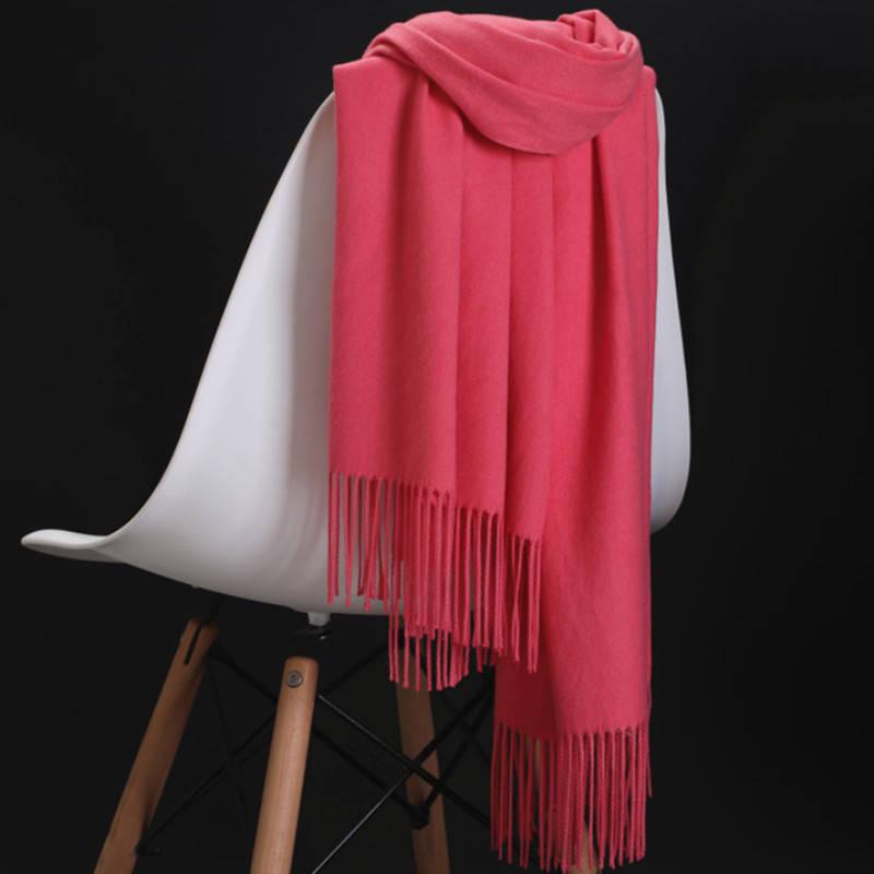 Scarf Fashion Women Cashmere scarves ladies Winter Scarf Solid color Thick Shawls