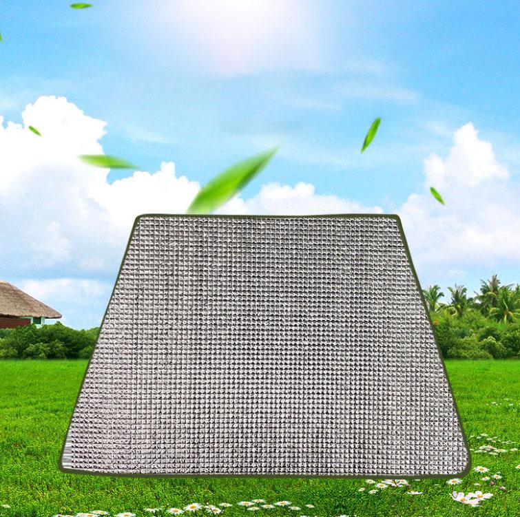 Moisture-proof Mat Outdoor Portable Waterproof Lawn Picnic Household Tent Aluminum Film Single Dormitory Sleeping Mat Floor Mat