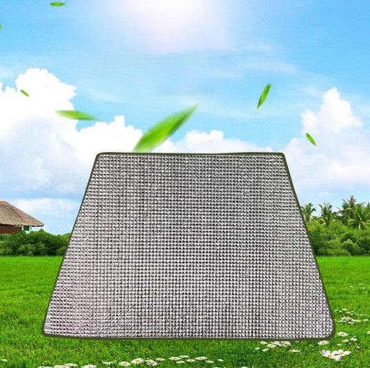 Moisture-proof Mat Outdoor Portable Waterproof Lawn Picnic Household Tent Aluminum Film Single Dormitory Sleeping Mat Floor Mat