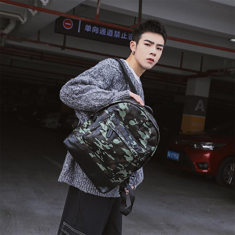 Camouflage Backpack Men Large Capacity Waterproof Student Computer Outdoor Sports Travel Bag