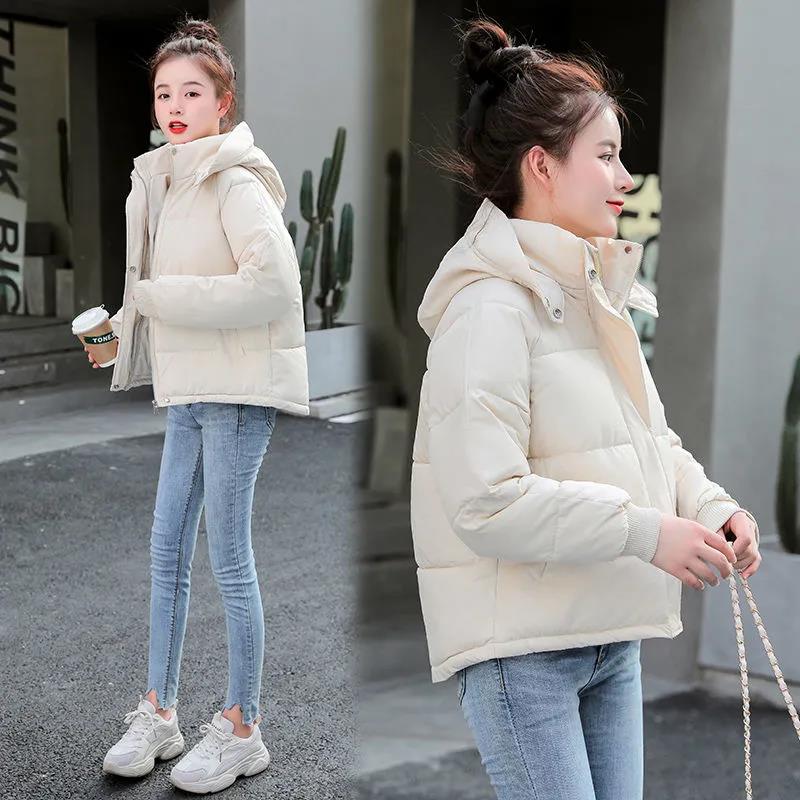 Down Padded Jacket Women's Winter Korean Version of Short Bread Jacket Loose Padded Jacket Top Clothing