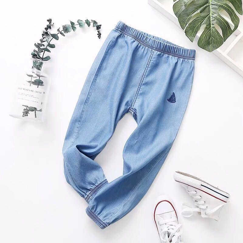 Boy's Pants Summer Boy's Bloomers Thin Section Anti-mosquito Pants Western Style Kids Jeans