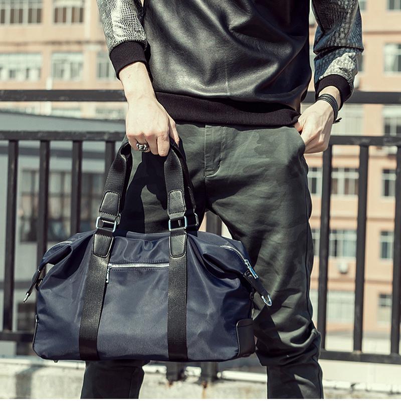 Travel Bag Men Women Waterproof Wearable Canvas Handbag Outdoor Sports Fitness Shoulder Business Bag