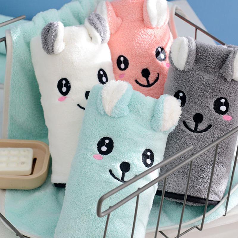 Household Cute Bath Towel Towel Set Pure Cotton Super Soft Absorbent Bath Cartoon Towel Fabric Skin-friendly Soft and Absorbent