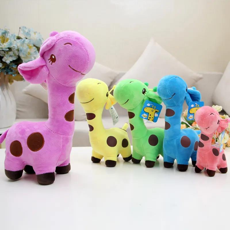 Lovely Colorful Little Giraffe Fawn Sika Deer Cute Plush Doll Soft Plush Toys Children's Birthday Gift