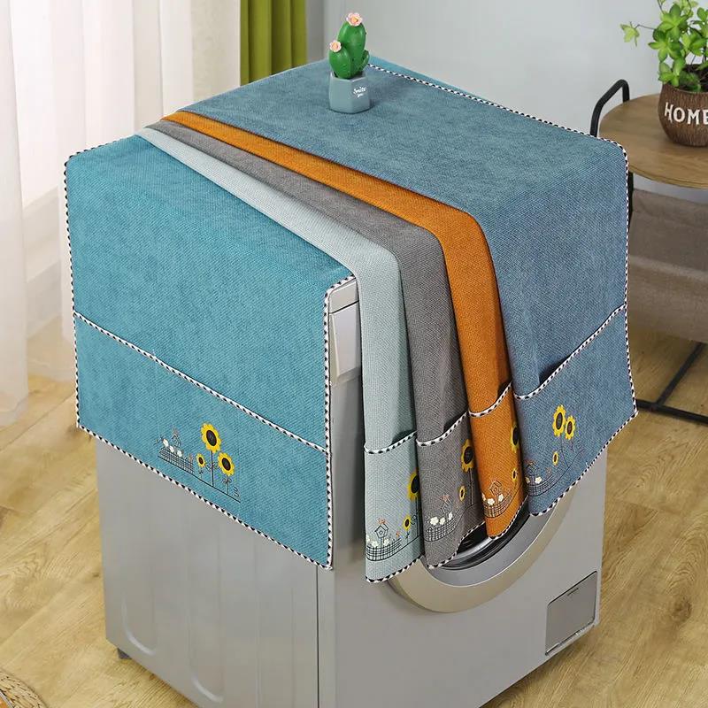 Refrigerator Cover Cloth Cabinet Top Dust Cover Protection Cover Towel Drum Washing Machine Curtain Cover Dust Cloth