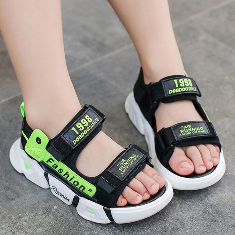 Girls Boys Sandals Beach Shoes Summer Open-toed Breathable Children's Princess Shoes Female Student Sandals