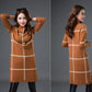 Autumn Winter Plaid Turtleneck Sweater Women Long Thick Pullover Sweater Dress All-match Bottoming Shirt Jumper Top