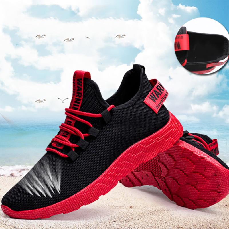 Summer Fashion Trend Mesh Fly-knit Men's Shoes Comfortable and Breathable Sneakers Men's Running Shoes