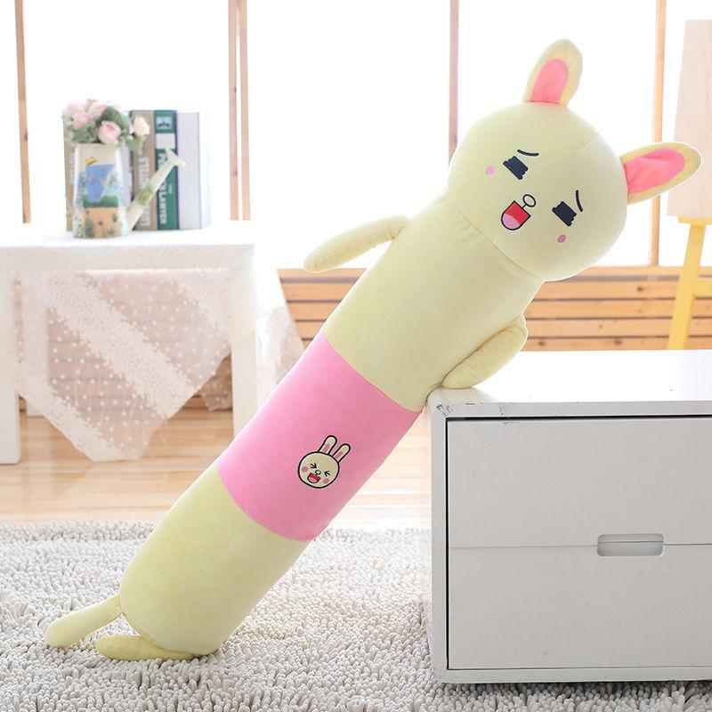 Long Strip Pillow Cylindrical Plush Sleeping Pillow Removable Washable Bed Sleeping Pillow