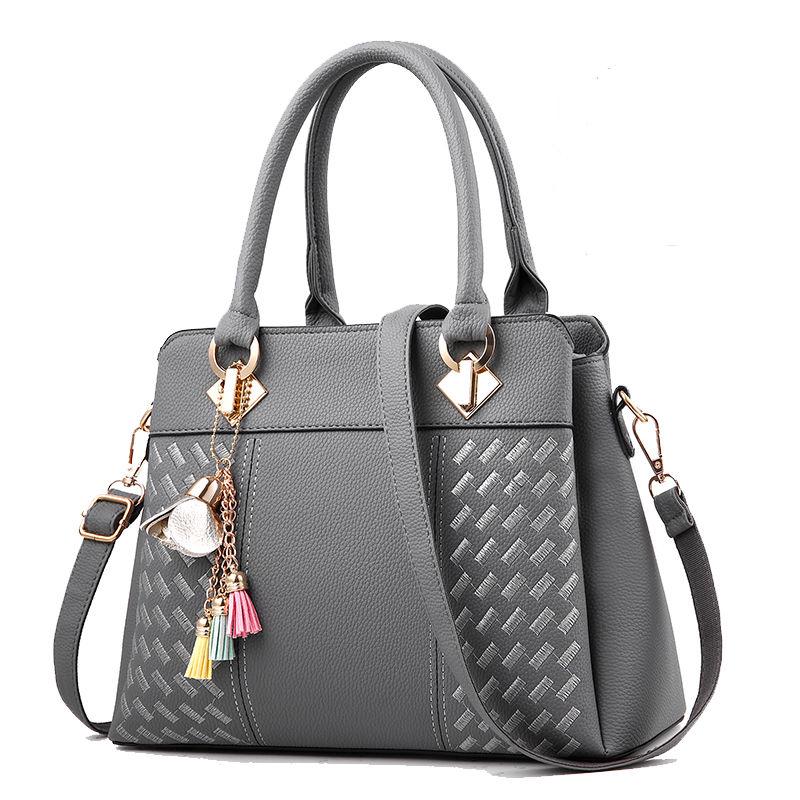 Patent leather bag Big capacity Woman bag European and American style Shoulder Handbag Trendy wild