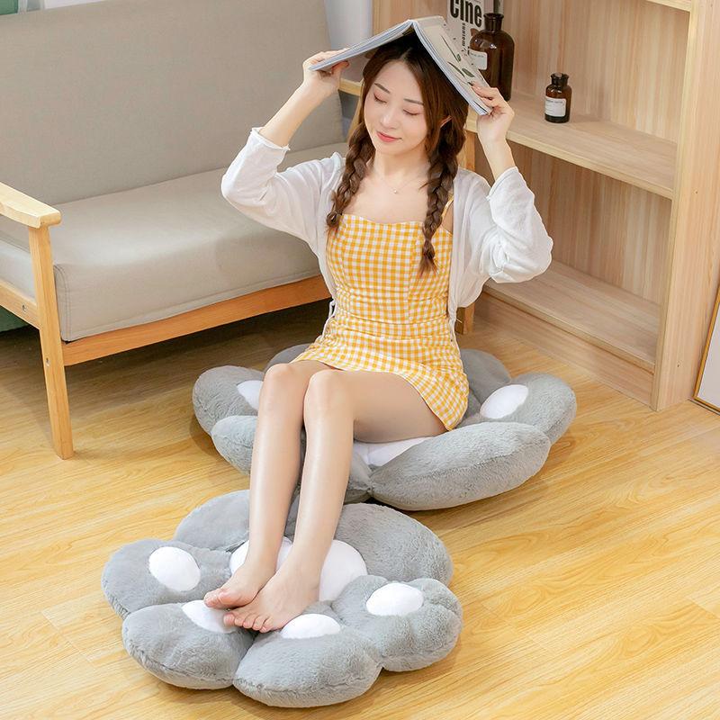 1PC 2 Sizes Soft Paw Pillow Animal Seat Cushion Stuffed Plush Sofa Indoor Floor Home Chair Decor Children Girls Gift