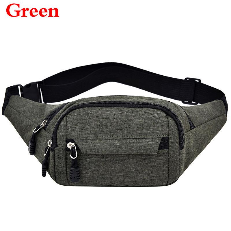 Unisex Cool Fanny Pack Canvas Shoulder Bag Chest Pouch Waist Pack Mobile Phone Belt Outdoor