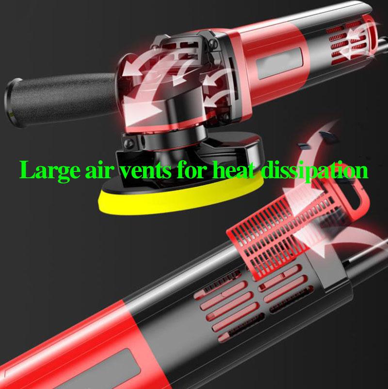 1500W Luxury Home Handheld Angle Grinder Set Electric Grinder Wired Polishing Machine Cutter 11000R