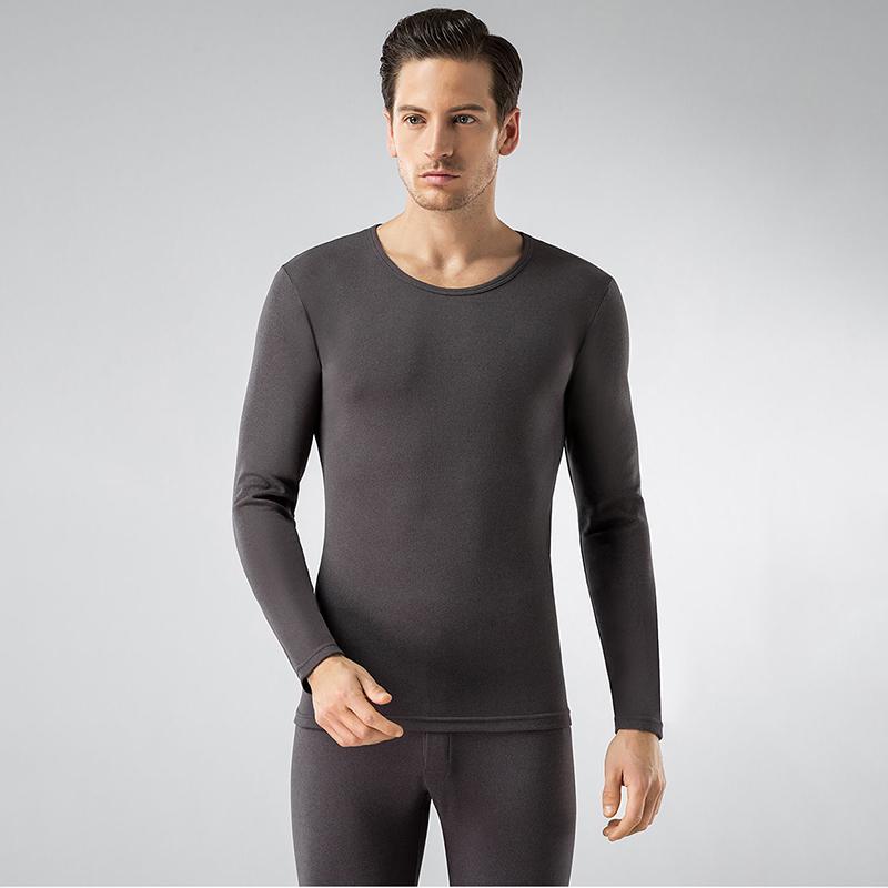 Men Winter Thermal Underwear O-neck Male Autumn Tight Suit Thicken Windproof Comfortable Soft Lining Long Sleeve High Elasticity Slim Spring Pajamas