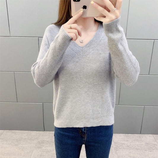 Spring and autumn Bottoming shirt Wild Long sleeve high collar sweater Knitting Sweater Women's