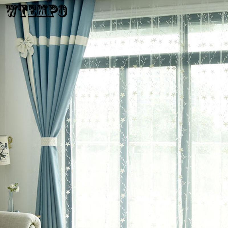 WTEMPO Window Curtain Fashion Printed Washable Cuartain Home Texitle Curtain bedroom living room