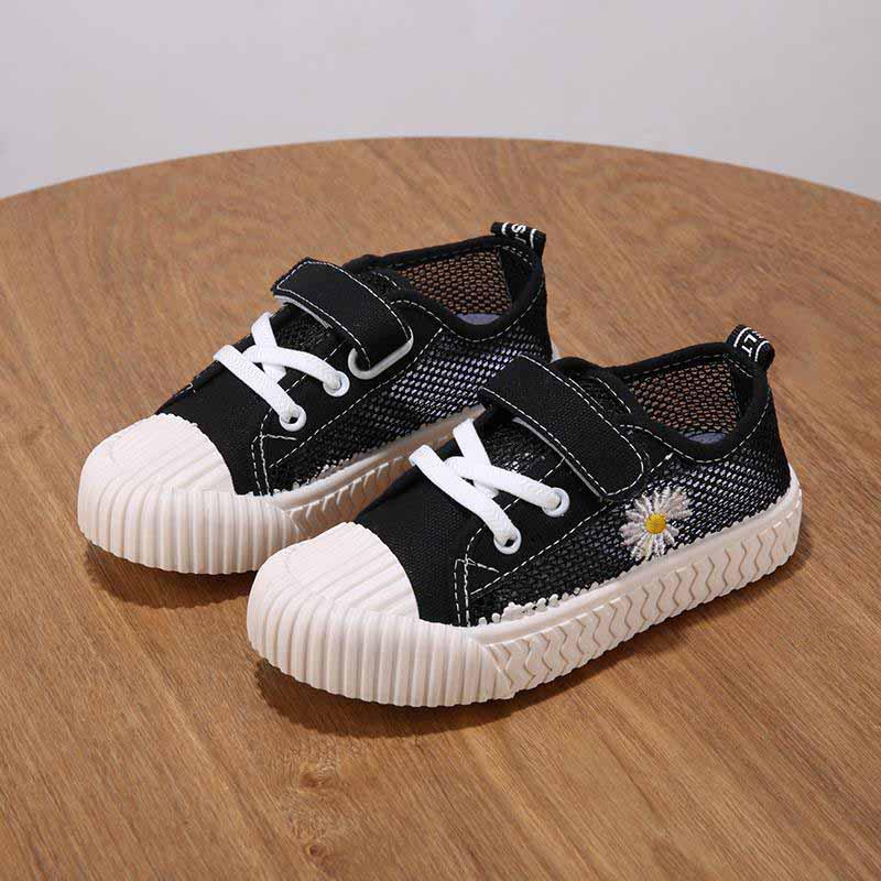 22-38 Child Sneakers Sandals Kids Canvas Breathable Shockproof Basketball Shoes Lightweight Running Shoes Comfortable Deodorant Daisy Skate Shoes