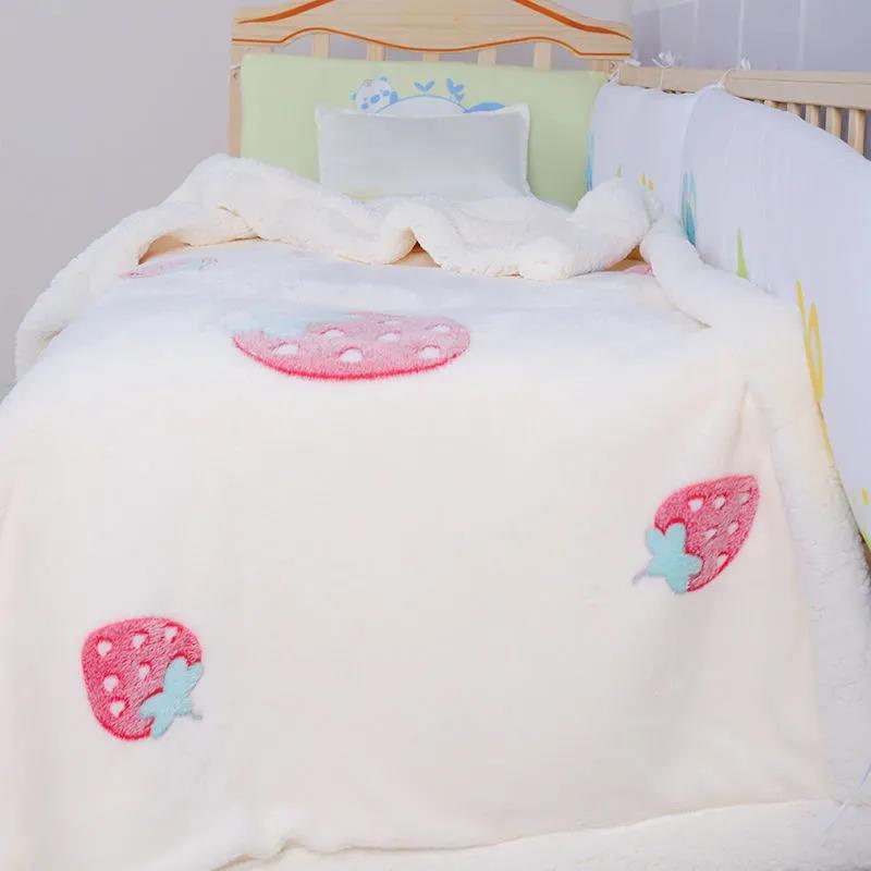 Baby Blanket Double Thickening Winter Newborn Baby Blanket Nursery Blanket Children Quilt Autumn and Winter