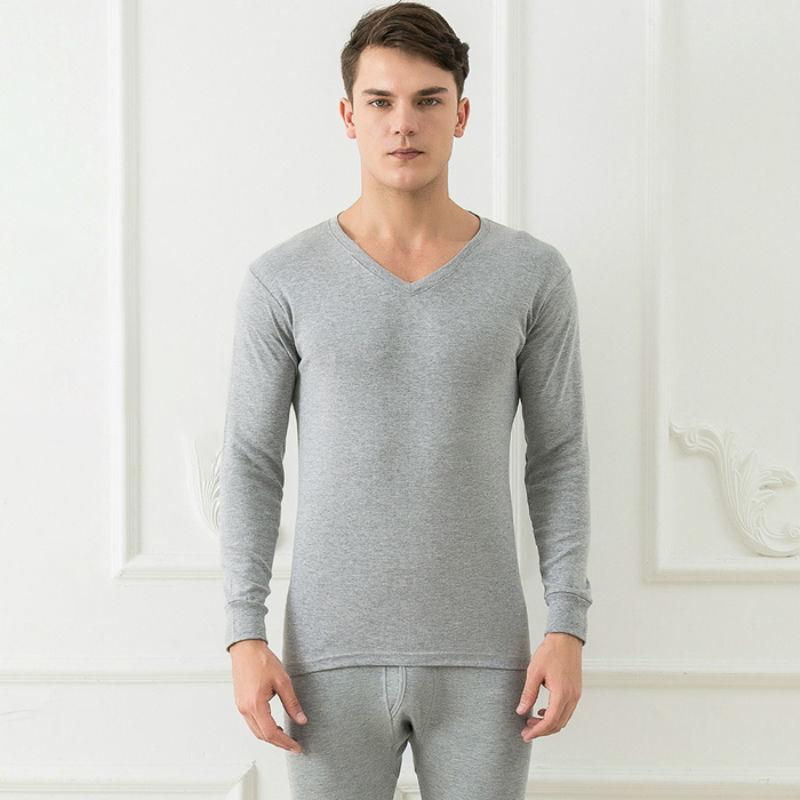 Men Winter Autumn Thicken Thermal Underwear Tight Suit High Elasticity Wearable Comfortable Versatile Soft Lining Male Pajamas Long Sleeve Breathable